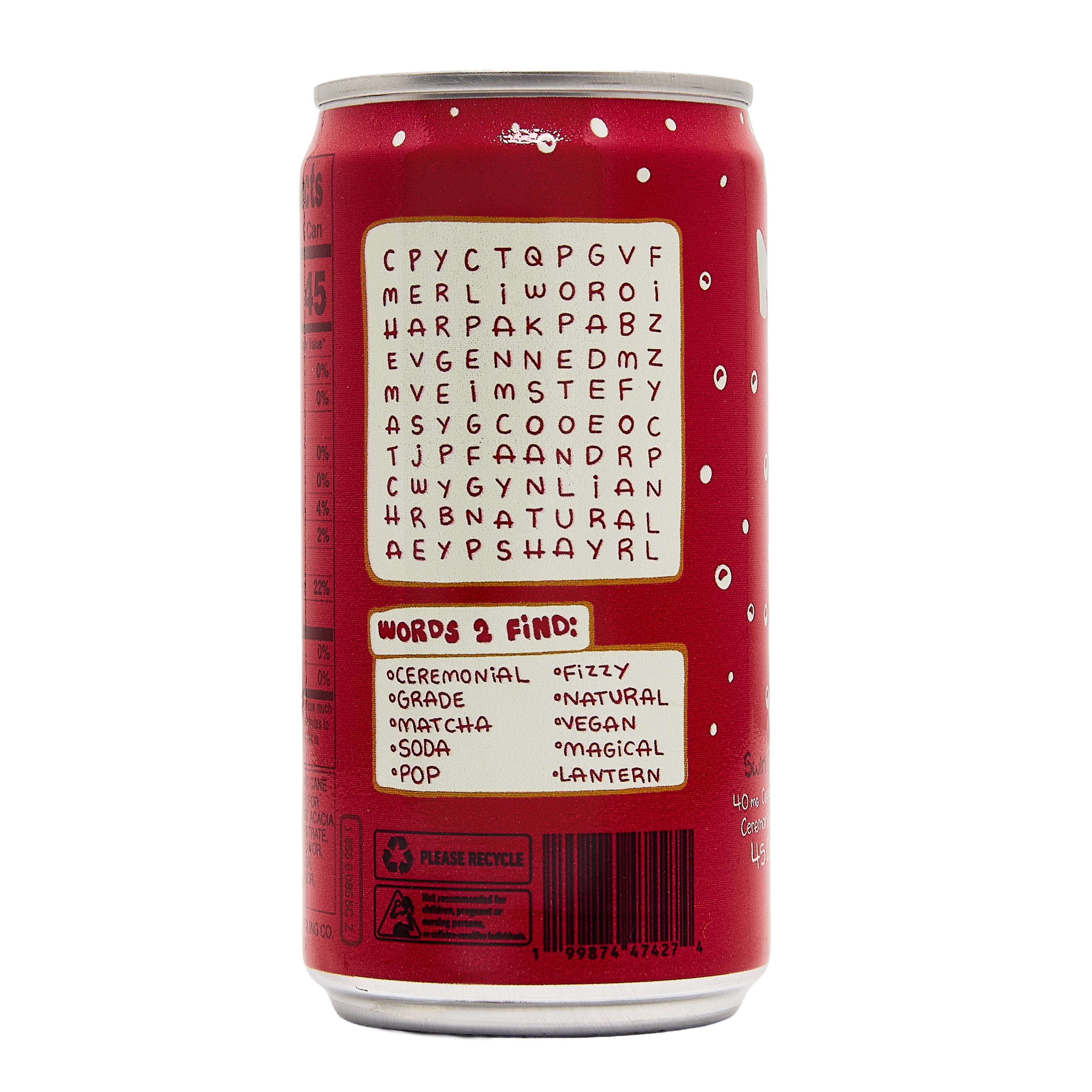 Strawberry Matcha Soda - 250mL Can